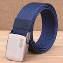 125cm ENNIU TB56 3.8cm Canvas Tactical Belt Quick Release Inserting Buckle Leisure Belt