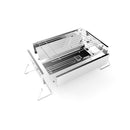 Outdoor Camping Picnic BBQ Grill Folding Stainless Steel Stove Wood Burning Stoves BBQ Cooking Stove