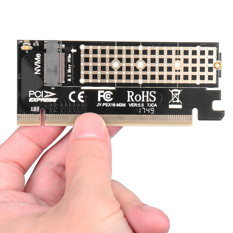 M.2 NVMe SSD NGFF to PCI-E 3.0 X16/X4 Adapter M Key Interface Expansion Card