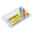 Drillpro Upgrade 10pcs 0.8-3mm Blue NACO Coating PCB Milling Cutter Engraving Carbide Bits for CNC Engraving Machine