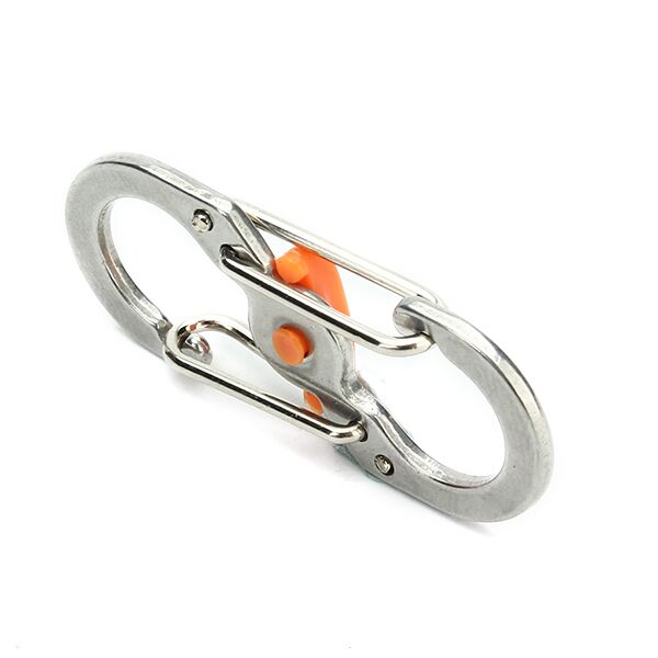 5pcs S Shape Plastic Steel Anti Theft Carabiner Keychain Hook Clip EDC Tool