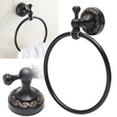Antique Black Space Copper Towel Ring Holder Bathroom Wall Mounted Rack Hanger