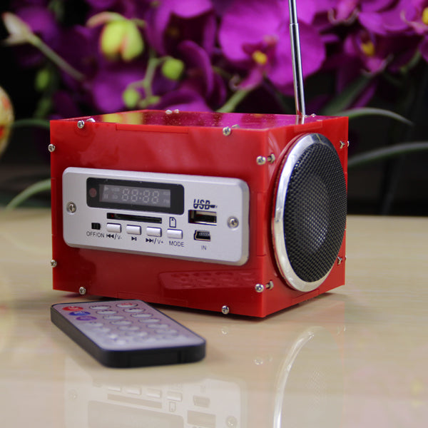 DIY 2x3W Multi-function bluetooth Wireless Small Power Amplifier Speaker Kit With MP3 AUX Radio