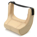 2Pcs Leather Memory Foam Car Neck Rest Pillow Safety Cushion Head Support Covers