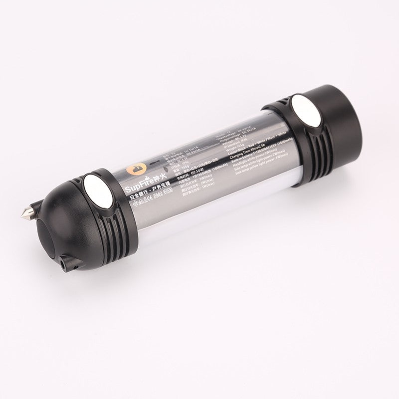 SupFire T2 XPE+Jinyuan2835 6Modes Camping Light Outdoor Waterproof USB Rechargeable 18650 Flashlight Work Light