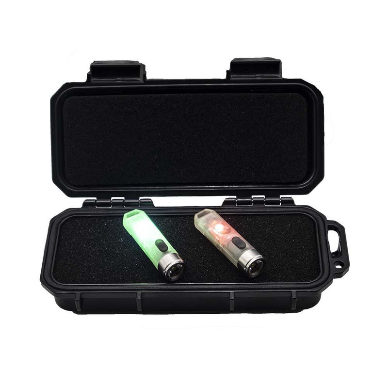 RovyVon Aurora A5 Glowing Signal USB Rechargeable EDC Flashlight Mini Keychain Light Powerful LED Torch High Lumen UV Light Red Lamp