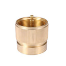 IPRee Brass Outdoor Stove Converter BBQ Gas Cylinder Burner Tank Connector Adapter Camping Picnic