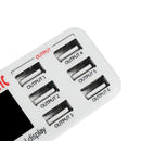 40W 6 Ports USB Intelligent Charger LCD Screen Desktop Intelligent Charging Station Charge