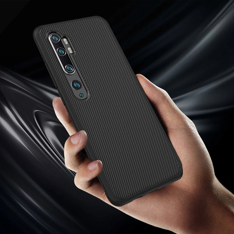 Bakeey Carbon Fiber Texture Ultra-thin Soft Silicone Shockproof Protective Case for Xiaomi Mi Note 10 / Xiaomi Mi Note 10 Pro / Xiaomi Mi CC9 Pro