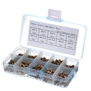 Suleve MXBN2 500Pcs M2/M2.5/M3 Metric Threaded Brass Knurl Round Insert Nut Assortment Set