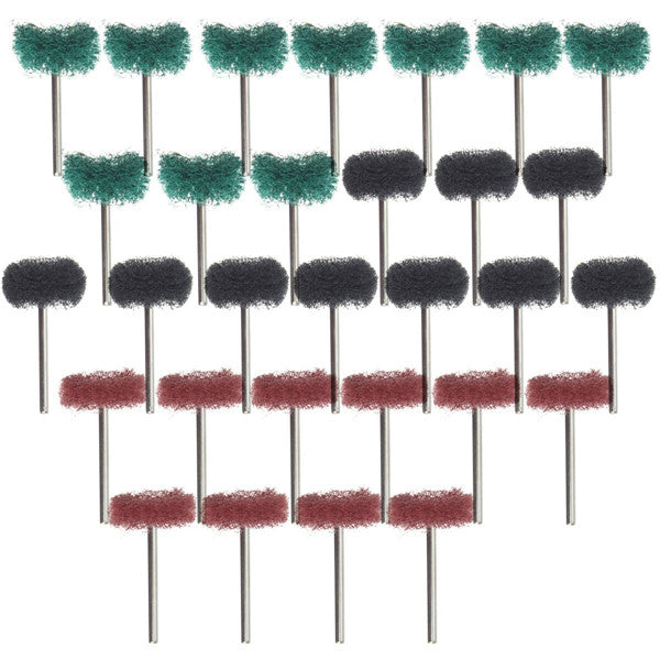 30pcs 25mm Diameter Abrasive Wheel Buffing Polishing Wheel Set for Rotary Tool