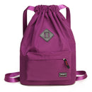 Nylon Portable Foldable Sports Gym Drawstring Bag Yoga Bag Outdoor Travel Hiking Backpack