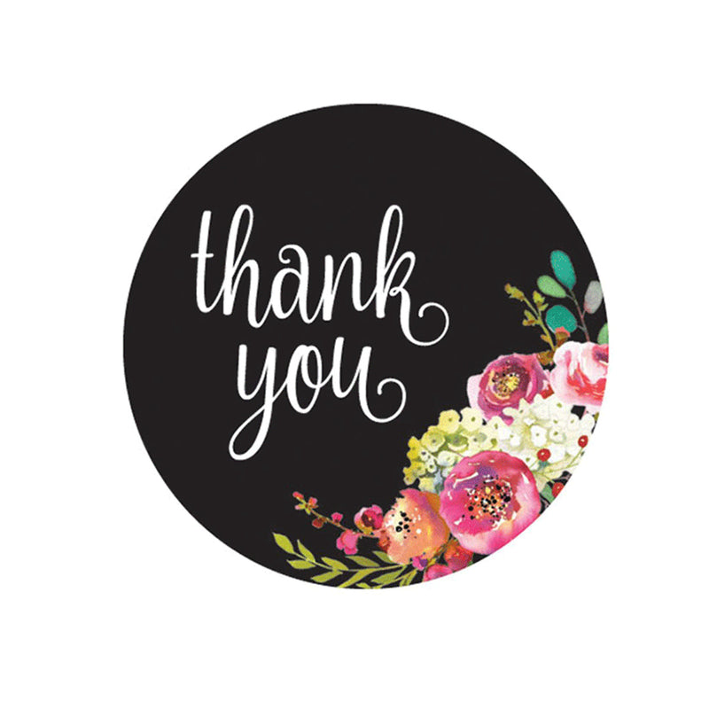 500Pcs/Set Round Thank You Stickers Paper Envelope Packaging Gift Label Roll Tape