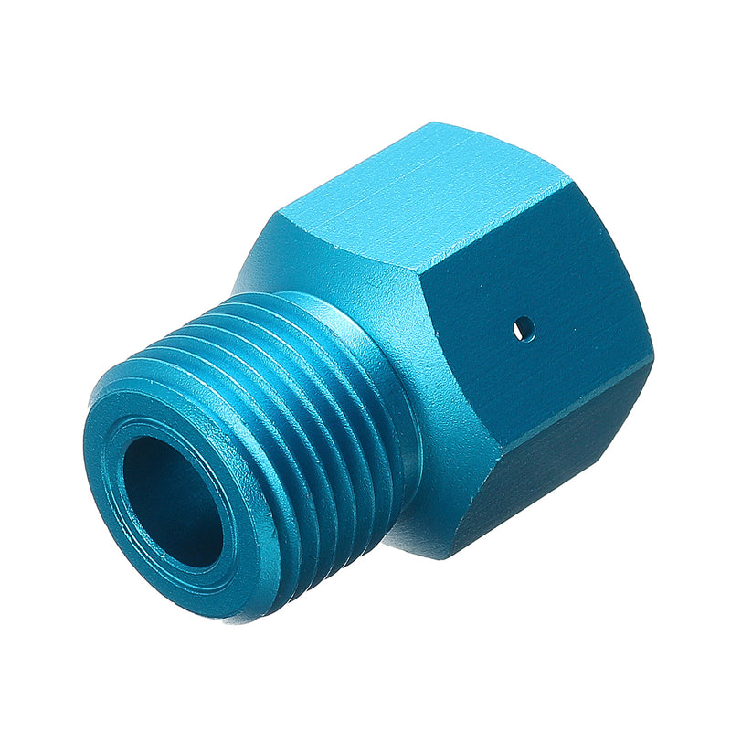 Adapter Converts CO2 Tank to Standard G1/2/CGA320 Male Fitting & TR21-4 Female Fitting Blue