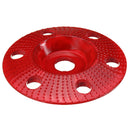 Drillpro 100mm Tungsten Carbide See Through Wood Shaping Disc Bevel Carving Disc with Hole 16mm Bore Sanding Grinder Wheel for 100 115 Angle Grinder