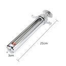 50ml Stainless Steel Animal Syringe Veterinary Lab Pet Injector