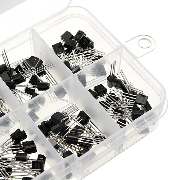 600pcs 10 Values Transistor Assortment Kit Box Pack 60pcs Each Value