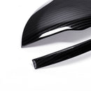 Car Rearview Mirror Cover Caps Carbon Fiber for Mercedes-Benz W205 GLC 2015-18 Left-hand Driving