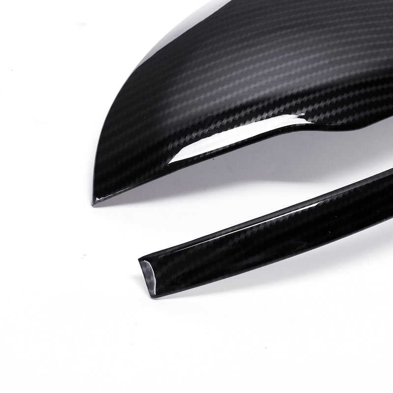 Car Rearview Mirror Cover Caps Carbon Fiber for Mercedes-Benz W205 GLC 2015-18 Left-hand Driving