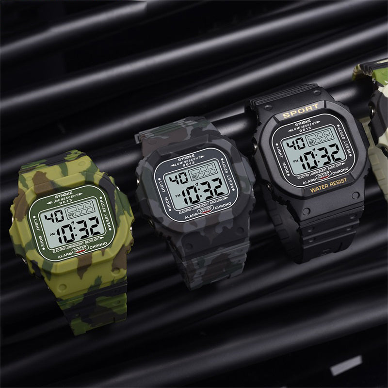 SYNOKE 9613 Outdoor Sport Men Watch 3ATM Waterproof Luminous Display Digital Watch