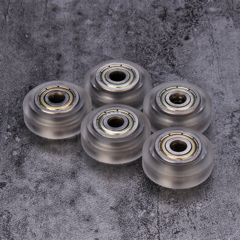 5pcs Transparent Pulley Wheel with 625zz Double Bearing for V-slot 3D Printer