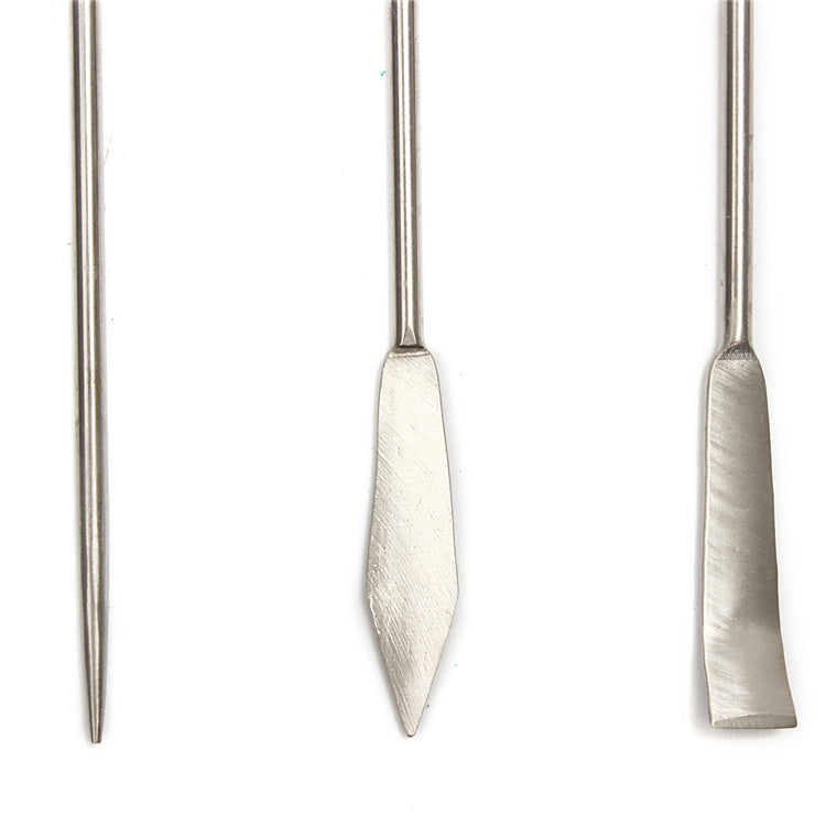 3pcs Stainless 22cm Steel Medicinal Ladle Spoon Chemistry Experiment Pharmacy