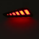 Pair LED Rear Bumper Reflector Driving Brake Lights Daytime Running Lamps for Toyota C-HR 2016-2018