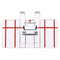 Sewing Machine Parallel Stitch Sewing Tool Simple Mini Clear Plastic Parallel Stitch Foot Presser fo