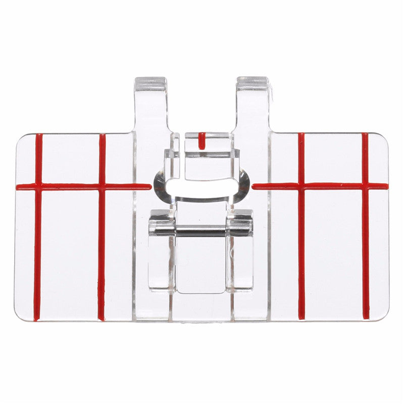 Sewing Machine Parallel Stitch Sewing Tool Simple Mini Clear Plastic Parallel Stitch Foot Presser fo