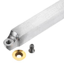 Drillpro Wood Turning Tool Wood Handle with Titanium Coated Wood Carbide Insert Cutter Square Shank Woodworking Tool