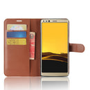 Bakeey Flip Litchi Pattern PU Leather Wallet Card Slot Stand Case For DOOGEE MIX 2