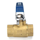 TMOK TK201 1/2" 3/4" 1" Female Brass Two Piece Full Port Thread Ball Valves with Vinyl Handle