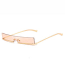 KCASA Metal Sunglasses Men Women Candy Color Retro Square Sun Glasses Anti-UVA Anti-UVB