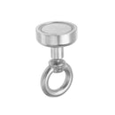 Effetool 20mm 9kg Neodymium Recovery Magnet Metal Detector Eyebolt Circular Ring Magnet