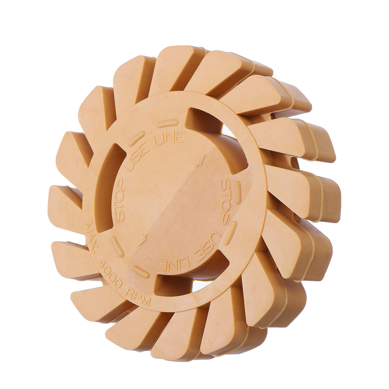 3.5/4 Inch Car Pneumatic Degumming Plate Paint Removal Rubber Wheel Decal Remover Eraser Wheel