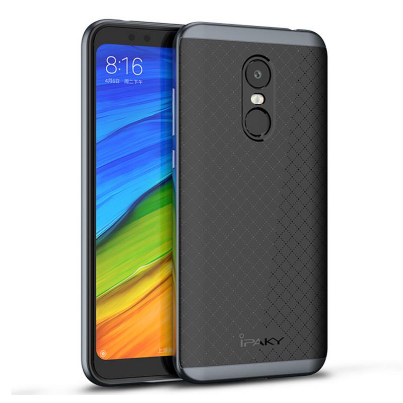 IPAKY Hybrid Shockproof PC+Silicone Protective Case For Xiaomi Redmi 5