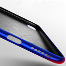 Cafele Laser Bling Gradient Color Scratch Resistant Tempered Glass Protective Case For iPhone X