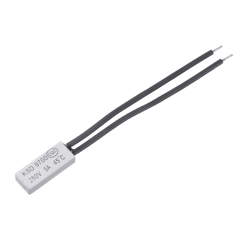 10pcs KSD9700 250V 5A 45 Plastic Thermostatic Temperature Sensor Switch NC