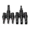 1Pairs MC4 3T Connector Male and Female MC4 3 Branch Solar Panel Connector