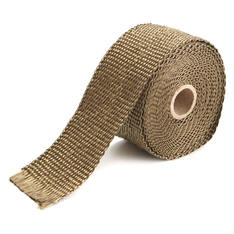 5M Exhaust Heat Wrap Manifold Downpipe High Temp Insulation Bandage Tape Roll