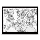 Elice A3 Portable USB LED Sketch Drawing Board Touch Dimmable Tracing Copy Board Table Light Pad with Three-gear LED Light