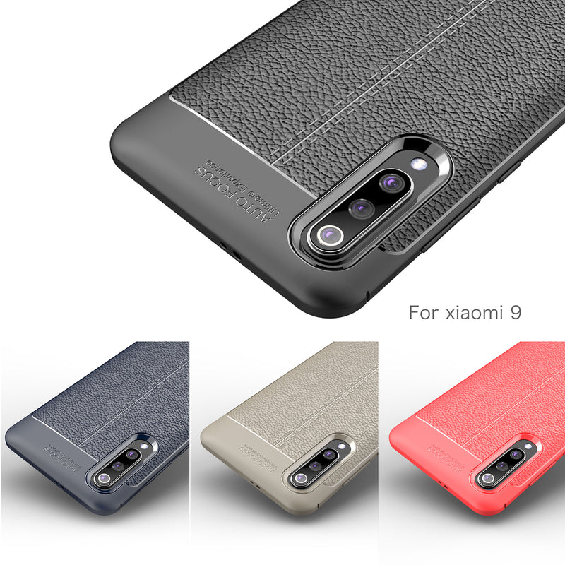 Bakeey Litchi Pattern Shockproof Soft TPU Back Cover Protective Case for Xiaomi Mi9 Mi 9 / Xiaomi Mi9 Mi 9 Transparent Edition