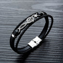 Hip Hop Simple Multi-layer Woven Tide Male Bracelet