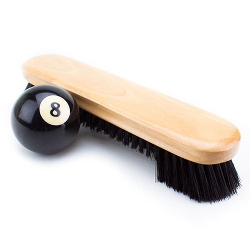 2Pcs/Set Billiards Nylon Snooker Pool Table Felt and Rail Brush Cleaner Wooden Handle Cleaning Brushes