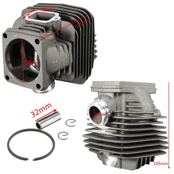 56mm Big Bore Chain Saw Motor Cylinder Piston For STIHL 066 MS660 066 P/N 1122 020 1211