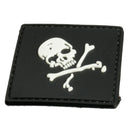 6X6cm Black Slull 3D Tactical Army Morale PVC Rubber Patch