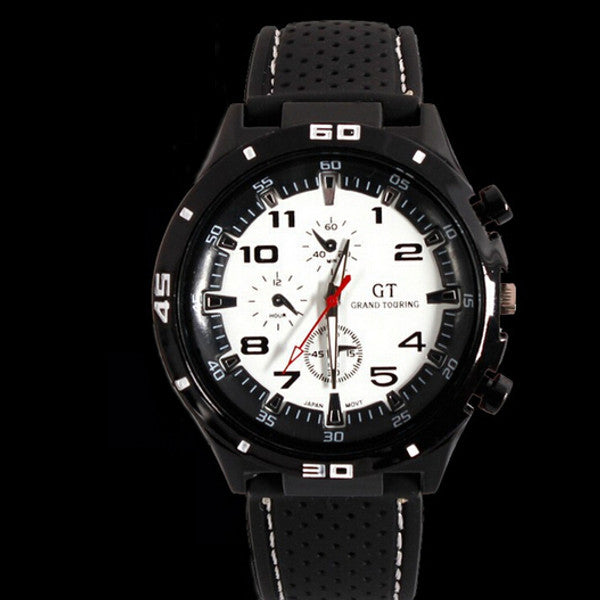 GT 54 GRAND TOURING Silicone Band Quartz Analog Sport Watch