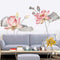 Lotus Flower Wall Poster Vinyl Wall Sticker Removable Room Home Decor Chinese Style
