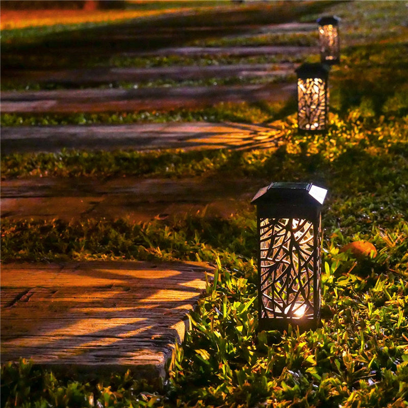 Solar LED Landscape Lawn Lamp Torch Garden Lantern Light Outdoor Waterproof