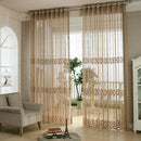 2pcs Fiber Lace Hollow Out Tulle Sheer Curtains Window Screening Bedroom Living Room Home Decor